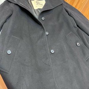 Burberry single breasted pea coat